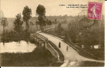Le pont de Cromary avant sa destruction pendant la guerre