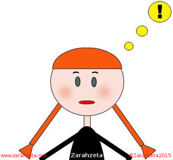 Zarahzetas Emoticon mit Ausrufezeichen