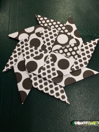 black and white pinwheel