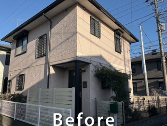 【施工事例】外壁塗装の工事前写真｜さいたま市Ａ様邸