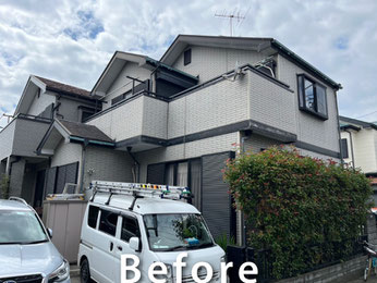 【施工事例】外壁塗装ビフォー写真｜越谷市Ｕ様邸
