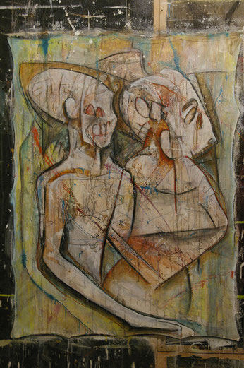 acrylique sur drap 