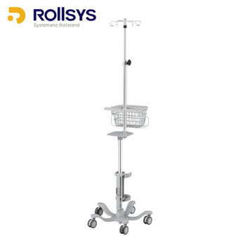 RS-003  伸縮式IVポール付き  人工呼吸器カート