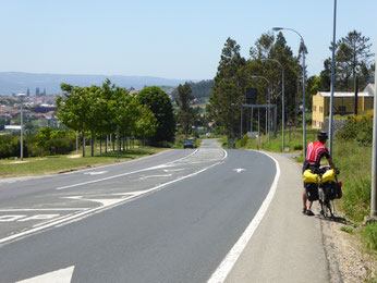 Stadteinfahrt - Santiago de Compostela