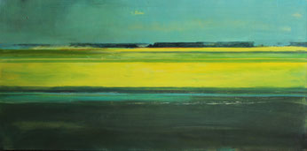 Rapsfeld - Kai Hoge- 50x100 cm, 2018, verkauft