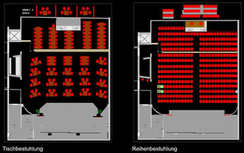 Saalpläne Fritz Theater Bremen