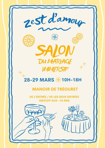 Salon du Mariage "Zest d'amour" - 28 et 29 Mars 2026