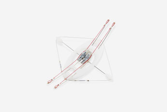 "PANTONAUTES"  2021  ("Blanco...White...Weiss..." Sala perill project) brooch- methacrylate, silver, steel, plastic 12x14x4,5 cm.  14 gr.