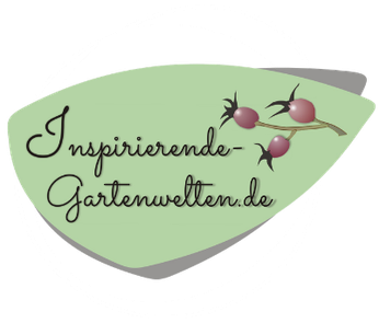 Logo der Inspirierenden Gartenwelten mit Hagebutten