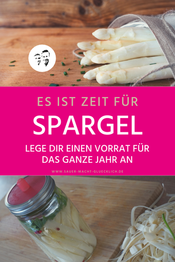 Rezept für fermentierten rohen Spargel