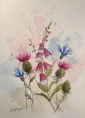 Aquarell 18 × 26 cm ohne Pass