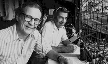 Nella foto, a sx Ernie Harwell e a dx Paul Carey