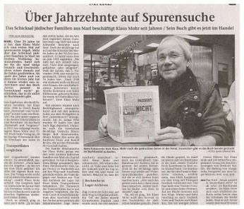 Kursleiter und Historiker stellt sein Buch über die Marler Judaica vor