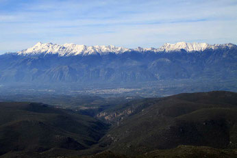 View of Taygetos Mountain Range