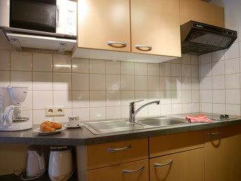 Küche Ferienwohnung Gästehaus Gaby
