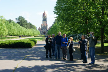 Exkursion zur Stunde der Gartenvögel auf dem Südfriedhof. Foto: René Sievert