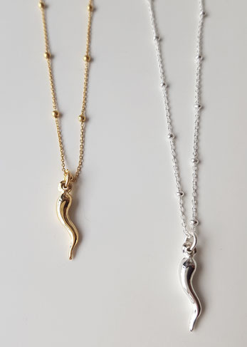colgante cornicello buena suerte