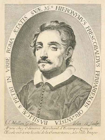 Girolamo Frescobaldi 1583-1643, Engraving by Claude Mellan (1619) .@ http://www.sothebys.com/