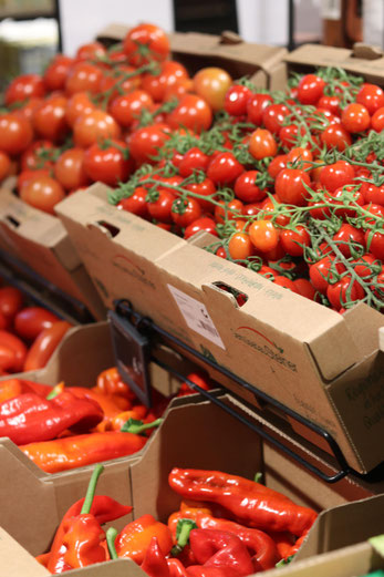 Regioanle Tomaten und Paprika