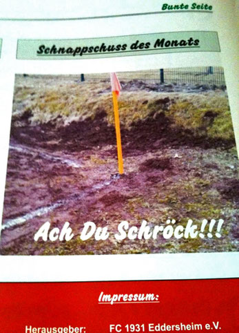 "Gefunden von unserem Freund Rainer Maass der die Sportplatzzeitung des FC- Eddersheim durchblätterte....