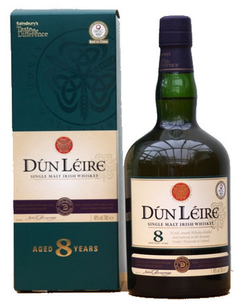Dun Leire 8 Year Old Single Malt Irish Whiskey