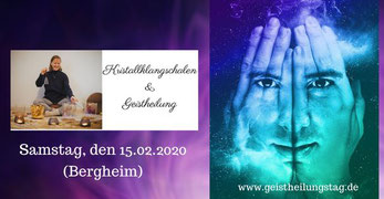 Kristallklangschalen und Geistheilung, Kirsten Schäfer und Jesus Lopez, Topevent in Bergheim, Kristallklangschalenkonzert