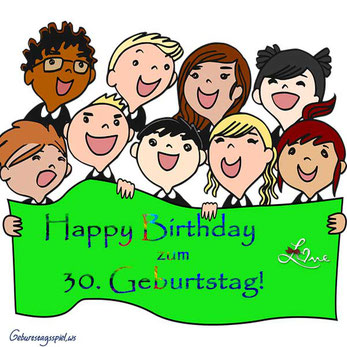 Glückwünsche zum 30. Geburtstag mit WhatsApp eCards