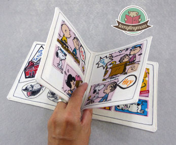 Spielbuch aus Stoff, Comic Zeitung , waschbares Spielbuch Quiet book