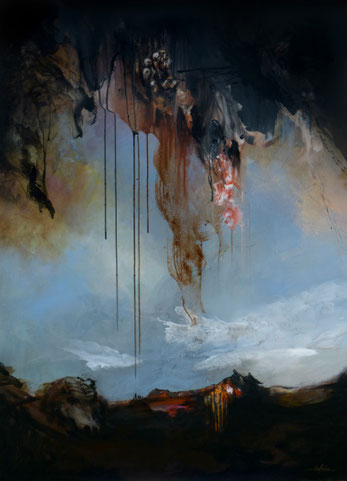 Le départ Acrylique sur toile dim 130cm x 89cm