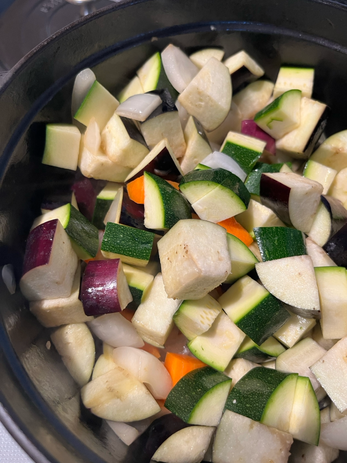 夏野菜のトマト煮込み