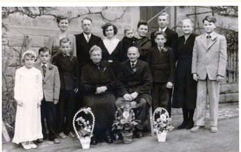 Goldene Hochzeit von Jakob Paulus und Anna geb. Stöckle im Nov. 1955 in Sickingen