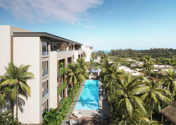 AZULINA appartements et penthouses G+2 haut de gamme vue mer à pointe aux biches nord île Maurice