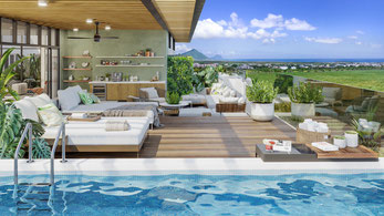 bijou résidence appartements et villas flic en Flac île Maurice 