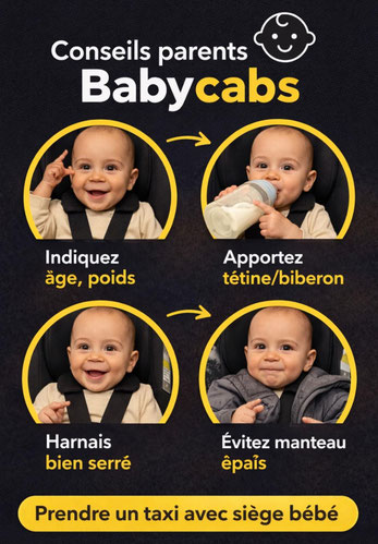 taxi familial avec siège bébé