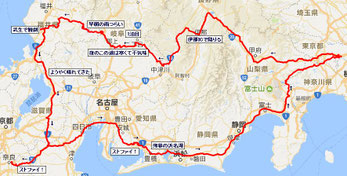 今回は疲れた。完全暗闇、雨、寒さの中まさに激走!