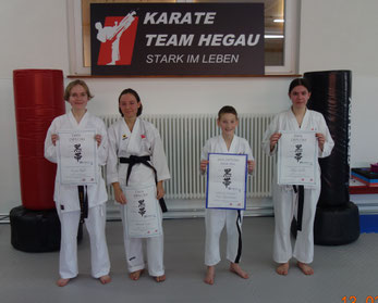 Alexa Golz, Leonie Kalt, Hannah Singer 1 Dan. Nico Herrmann Junior Dan Samurai