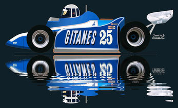 Tyrrell 008 by Muneta & Cerracín - Ligier JS11/15 - 1980