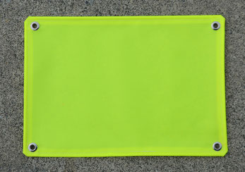 Warning Flag with Four Eyelets (sold in bags of four)