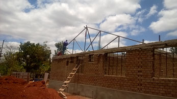 The roof is about to be built...