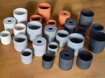 Pots en Jesmonite faits à la main à Fernelmont