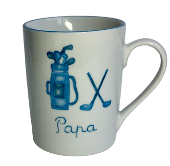 mug golf bleu