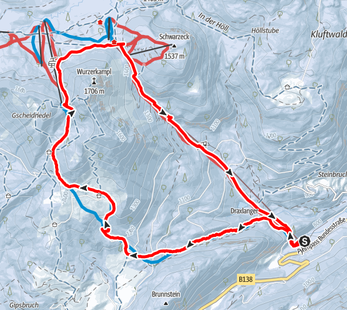 Skitour, Wurzeralm, Gamering, Gammering, Gammeringalm, Gameringalm