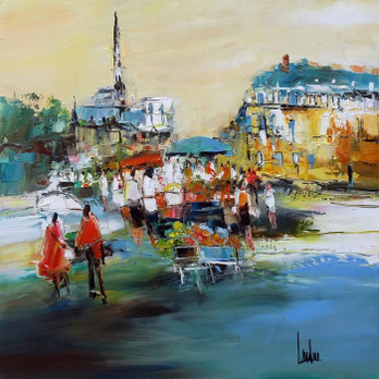 "La Rotonde animée" - 60x60 