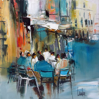 "Moments partagés" - 50x50 