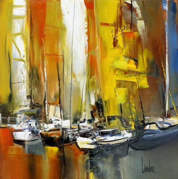 "Accord de voiles" - 50x50 