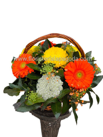 Cesta de flores mediana desde 60€