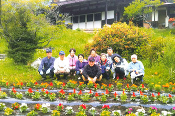 一関　赤猪子自治会　花壇整備