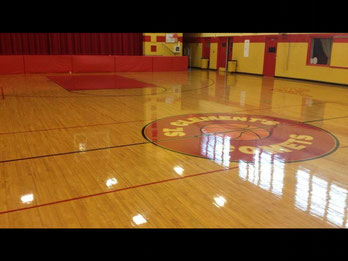 Basketball court dance floor commercial floor maintenance