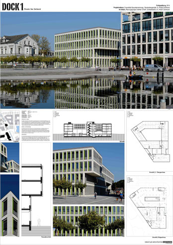 Dock 1 phoenix see dortmund hörde blokrandbebauung rücksprünge auskragungen arkaden drahtler architekten dortmund planungsgruppe