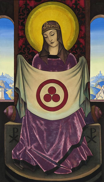 Madonna Oriflamma 1932　Nicholas Roerich